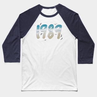 1989 Beach Birds Baseball T-Shirt